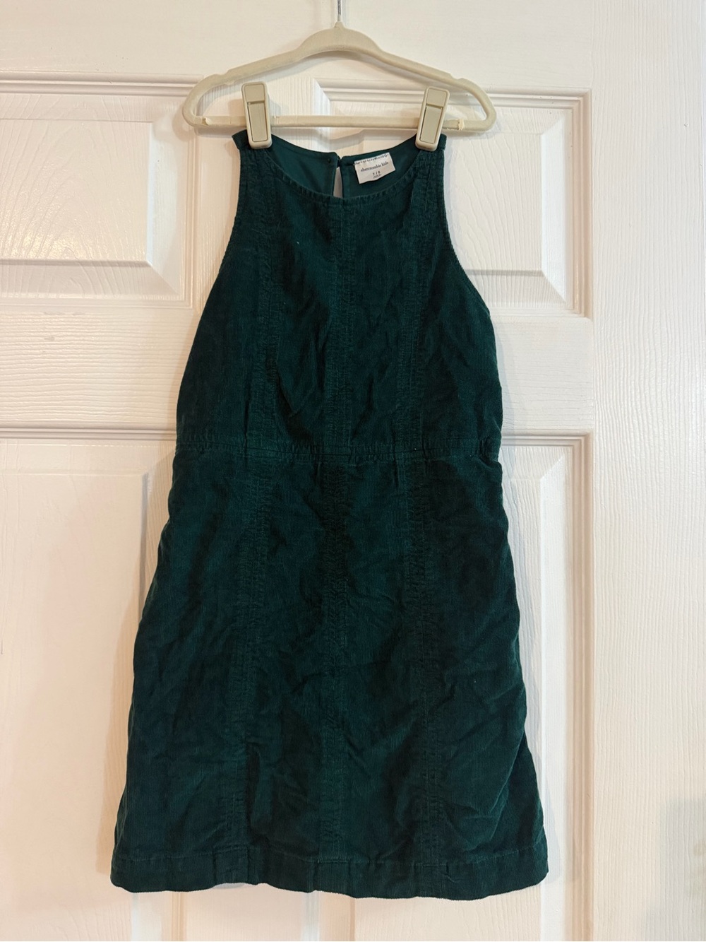 Abercrombie Kids Green Corduroy Dress Size 7/8